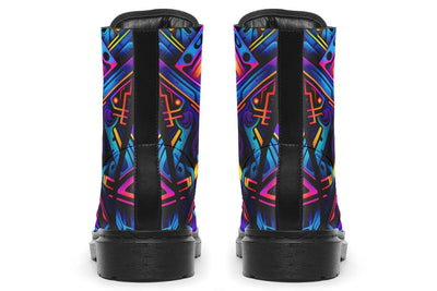 Cyber Lines Combat Boots Boots Electro Threads