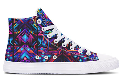 Cyber Lines High Top Shoes Hightops Electro Threads