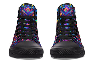 Cyber Lines High Top Shoes Hightops Electro Threads