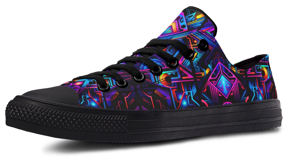 Cyber Lines Low Top Shoes Lowtops Electro Threads 