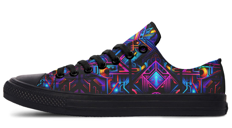 Cyber Lines Low Top Shoes Lowtops Electro Threads 