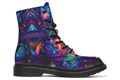 Cyber Night Combat Boots Boots Electro Threads