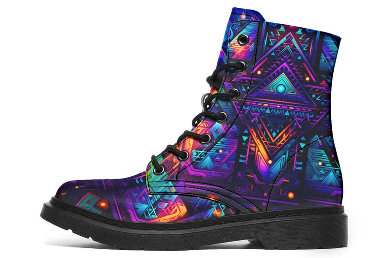 Cyber Night Combat Boots Boots Electro Threads 