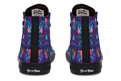 Cyber Night High Top Shoes Hightops Electro Threads