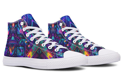 Cyber Night High Top Shoes Hightops Electro Threads