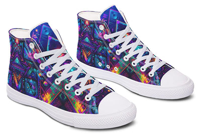 Cyber Night High Top Shoes Hightops Electro Threads