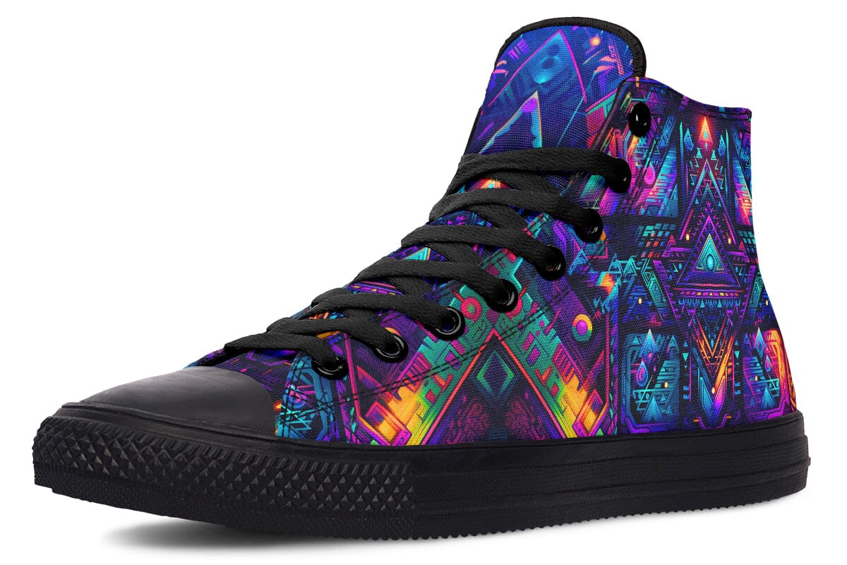 Cyber Night High Top Shoes Hightops Electro Threads 