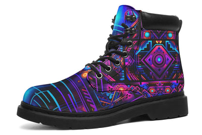 Cyber Patching Classic Vibe Boots Classicboots Electro Threads