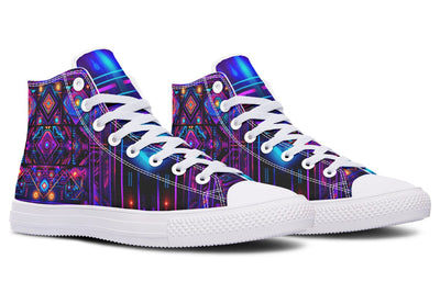 Cyber Patching High Top Shoes Hightops Electro Threads