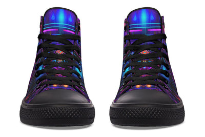 Cyber Patching High Top Shoes Hightops Electro Threads