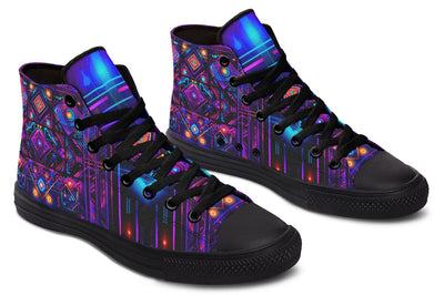 Cyber Patching High Top Shoes Hightops Electro Threads