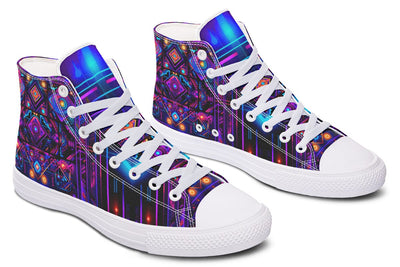 Cyber Patching High Top Shoes Hightops Electro Threads