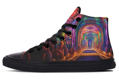 Dmt Gateway High Top Shoes Hightops Electro Threads Women's Hightops Black Sole US 5 / EU35.5