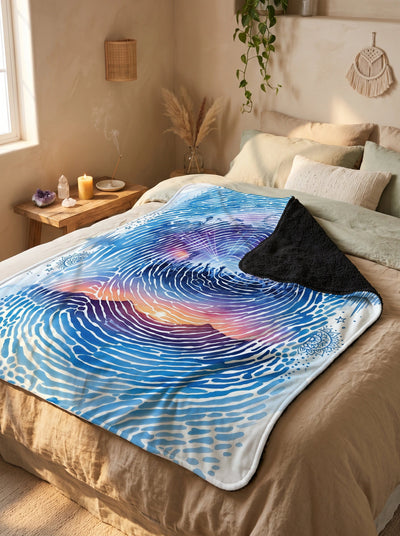 Festival Fingerprint Blanket Blanket Electro Threads