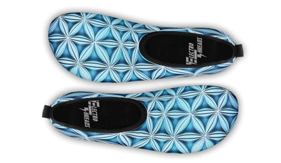 Flower Life Igloo Blue Barefoot Shoes Aquabarefootshoes Electro Threads