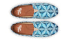 Flower Life Igloo Blue Casual Slip on Shoes Casualshoes Electro Threads