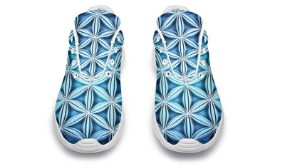 Flower Life Igloo Blue Classic Sneakers Sneakers YWF