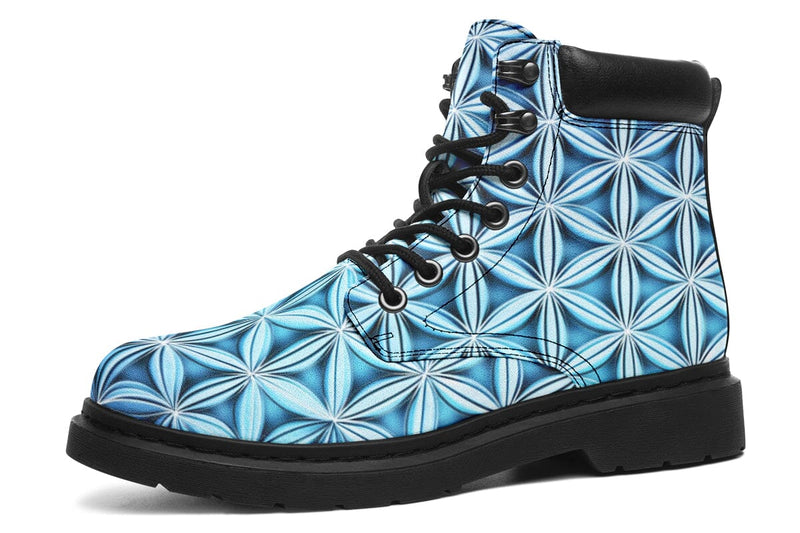 Flower Life Igloo Blue Classic Vibe Boots Classicboots Electro Threads Women's Classic Vibe Boots Black Sole US 4.5 / EU35