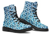 Flower Life Igloo Blue Combat Boots Boots Electro Threads