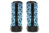 Flower Life Igloo Blue Combat Boots Boots Electro Threads