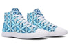 Flower Life Igloo Blue High Top Shoes Hightops Electro Threads