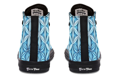 Flower Life Igloo Blue High Top Shoes Hightops Electro Threads