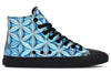 Flower Life Igloo Blue High Top Shoes Hightops Electro Threads