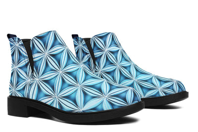 Flower Life Igloo Blue Neat Vibe Boots Neatboots Electro Threads