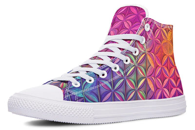 Flower Life Magenta High Top Shoes Hightops Electro Threads