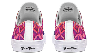 Flower Life Magenta Low Top Shoes Lowtops Electro Threads