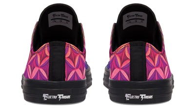 Flower Life Magenta Low Top Shoes Lowtops Electro Threads