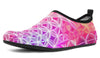 Flower Life Pink Sherbert Barefoot Shoes Aquabarefootshoes YWF Women's Aqua Barefoot Shoes Black Sole US 3-4 / EU34-35