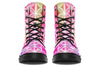 Flower Life Pink Sherbert Combat Boots Boots Electro Threads