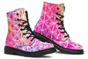 Flower Life Pink Sherbert Combat Boots Boots Electro Threads