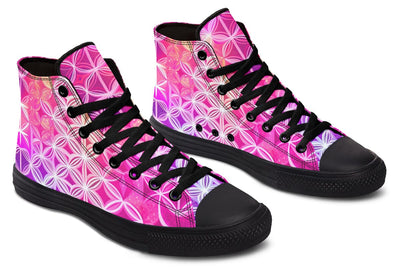 Flower Life Pink Sherbert High Top Shoes Hightops Electro Threads