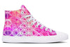 Flower Life Pink Sherbert High Top Shoes Hightops Electro Threads