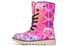 Flower Life Pink Sherbert Moon Boots Polarboots Electro Threads Women's Moon Boots Cream White Sole US 4.5 / EU35