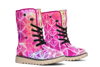 Flower Life Pink Sherbert Moon Boots Polarboots Electro Threads