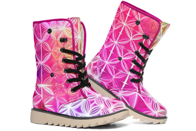 Flower Life Pink Sherbert Moon Boots Polarboots Electro Threads