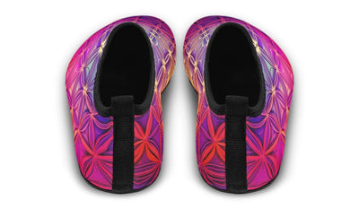 Flower Life Purp Barefoot Shoes Aquabarefootshoes Electro Threads