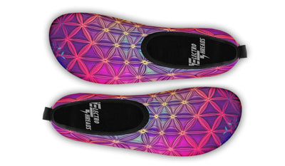 Flower Life Purp Barefoot Shoes Aquabarefootshoes Electro Threads