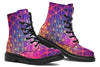 Flower Life Purp Combat Boots Boots Electro Threads