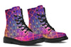 Flower Life Purp Combat Boots Boots Electro Threads