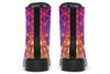 Flower Life Purp Combat Boots Boots Electro Threads