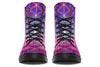 Flower Life Purp Combat Boots Boots Electro Threads