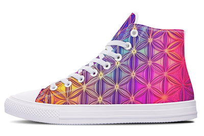 Flower Life Purp High Top Shoes Hightops Electro Threads Women's Hightops White Sole US 5 / EU35.5