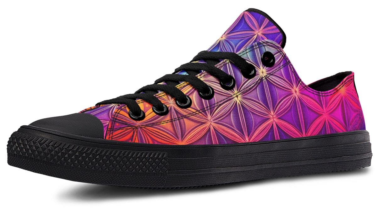 Flower Life Purp Low Top Shoes Lowtops Electro Threads 