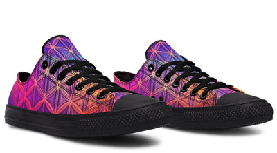 Flower Life Purp Low Top Shoes Lowtops Electro Threads