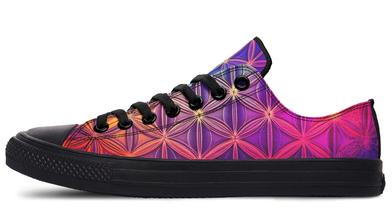 Flower Life Purp Low Top Shoes Lowtops Electro Threads 