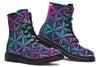 Flower Life Vibes Combat Boots Boots Electro Threads